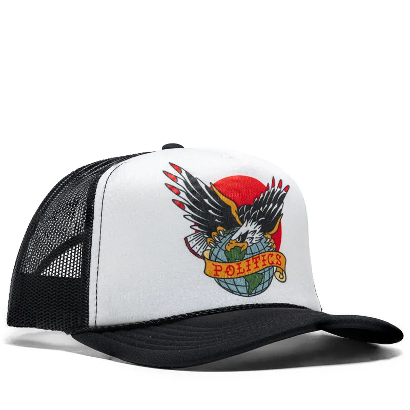 Politics Eagle Trucker Hat - Black