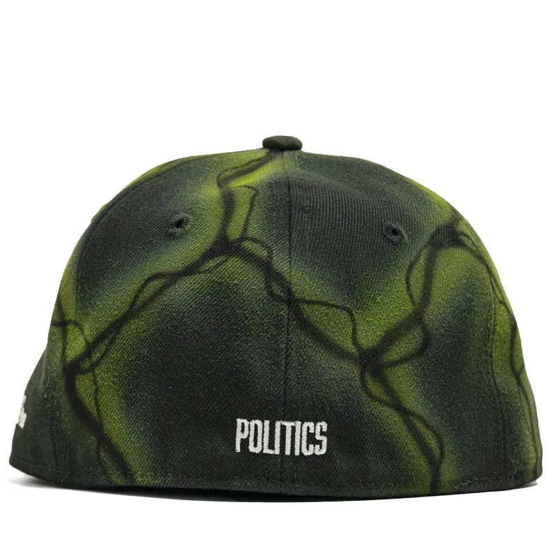 Politics x New Era Travis Spinks 59FIFTY Fitted Hat - Green/Yellow