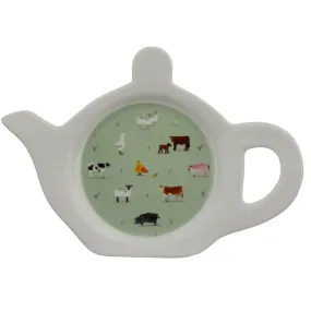 Porcelain Teabag Dish/Holder - Willow Farm TBAG05