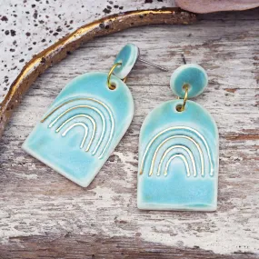 Rainbow Porcelain Earrings