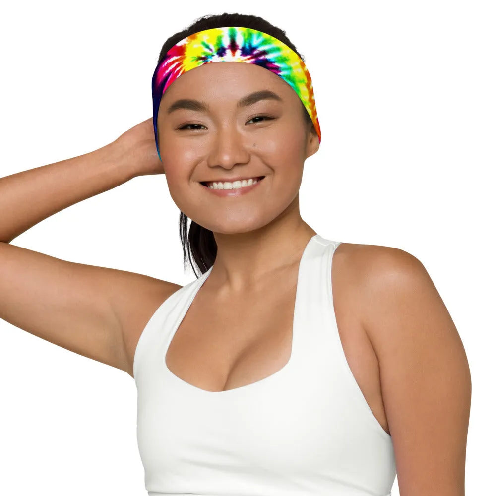 Rainbow Swirl Tie Dye Headband