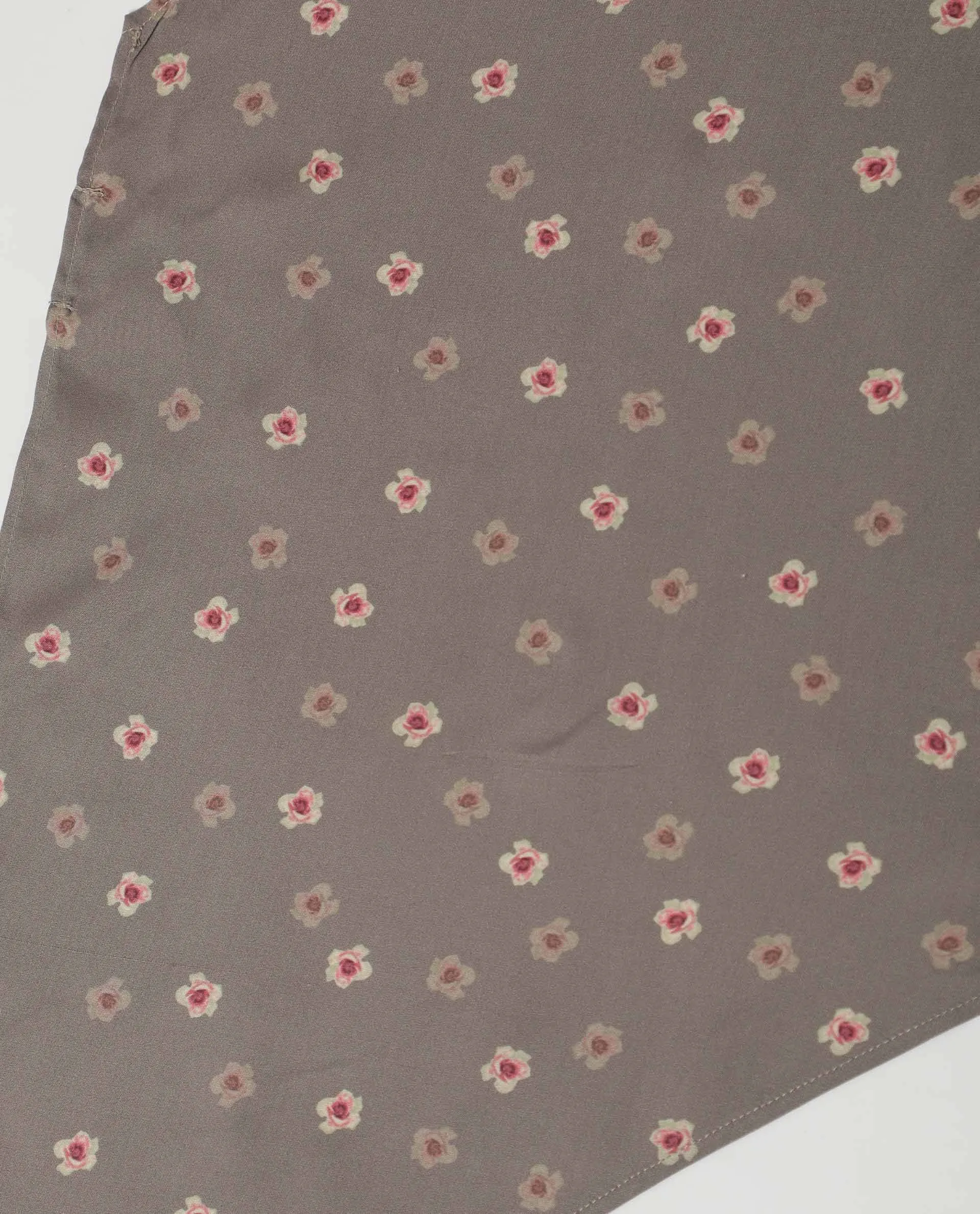 Rareism Women Rixley Grey Scarf Cotton Silk Fabric Print