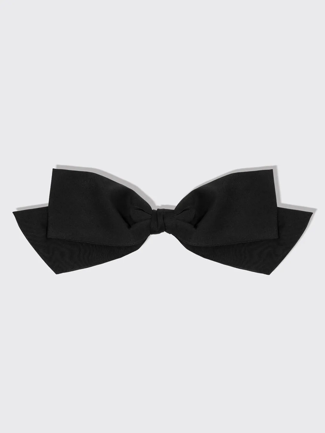 Recycled Fabric Bow Hair Clip - Black