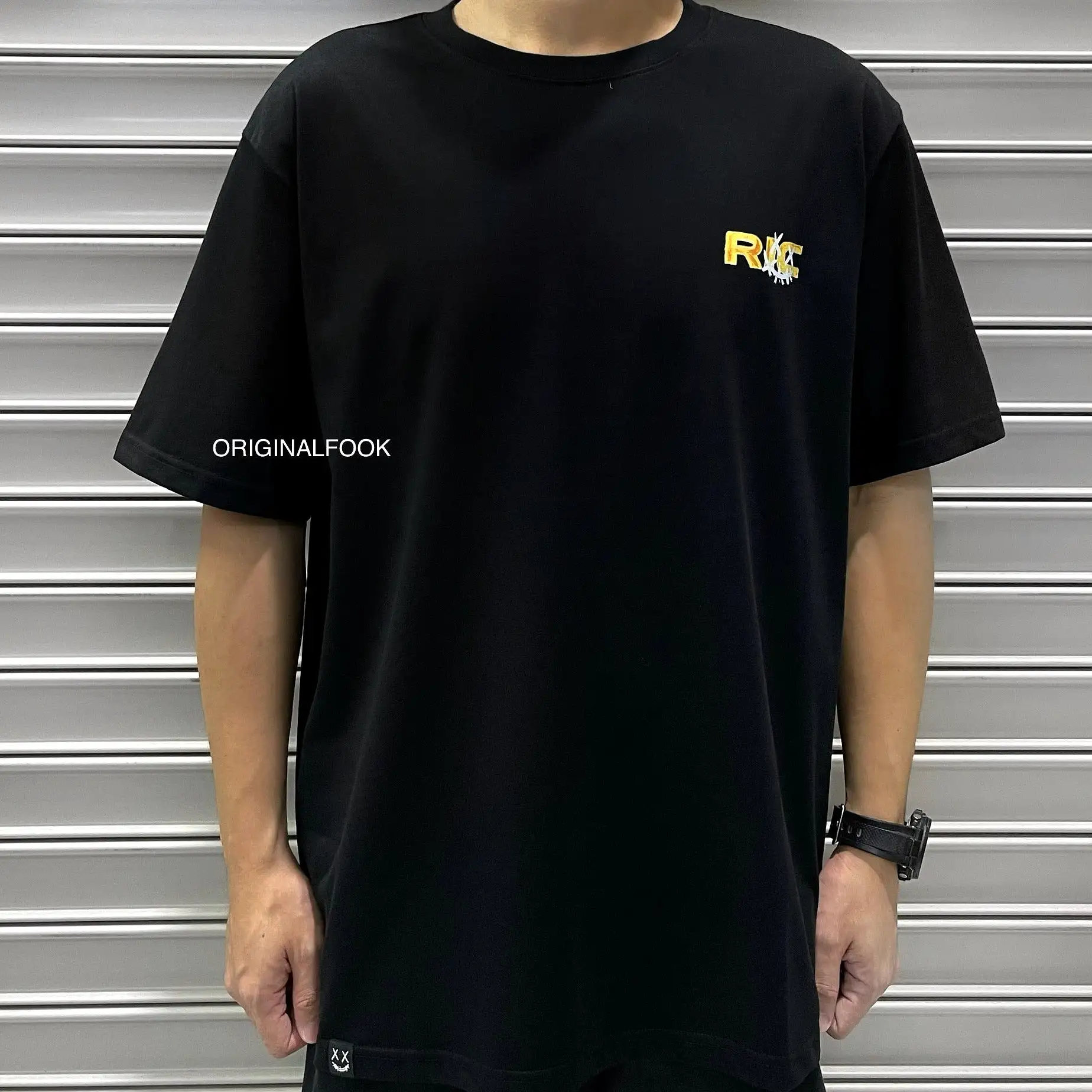 Rickyisclown [RIC] Watercolour Smiley Tee Black [R8210430A-KKKK]