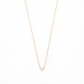 Rose Gold Barely-There Diamond Necklace