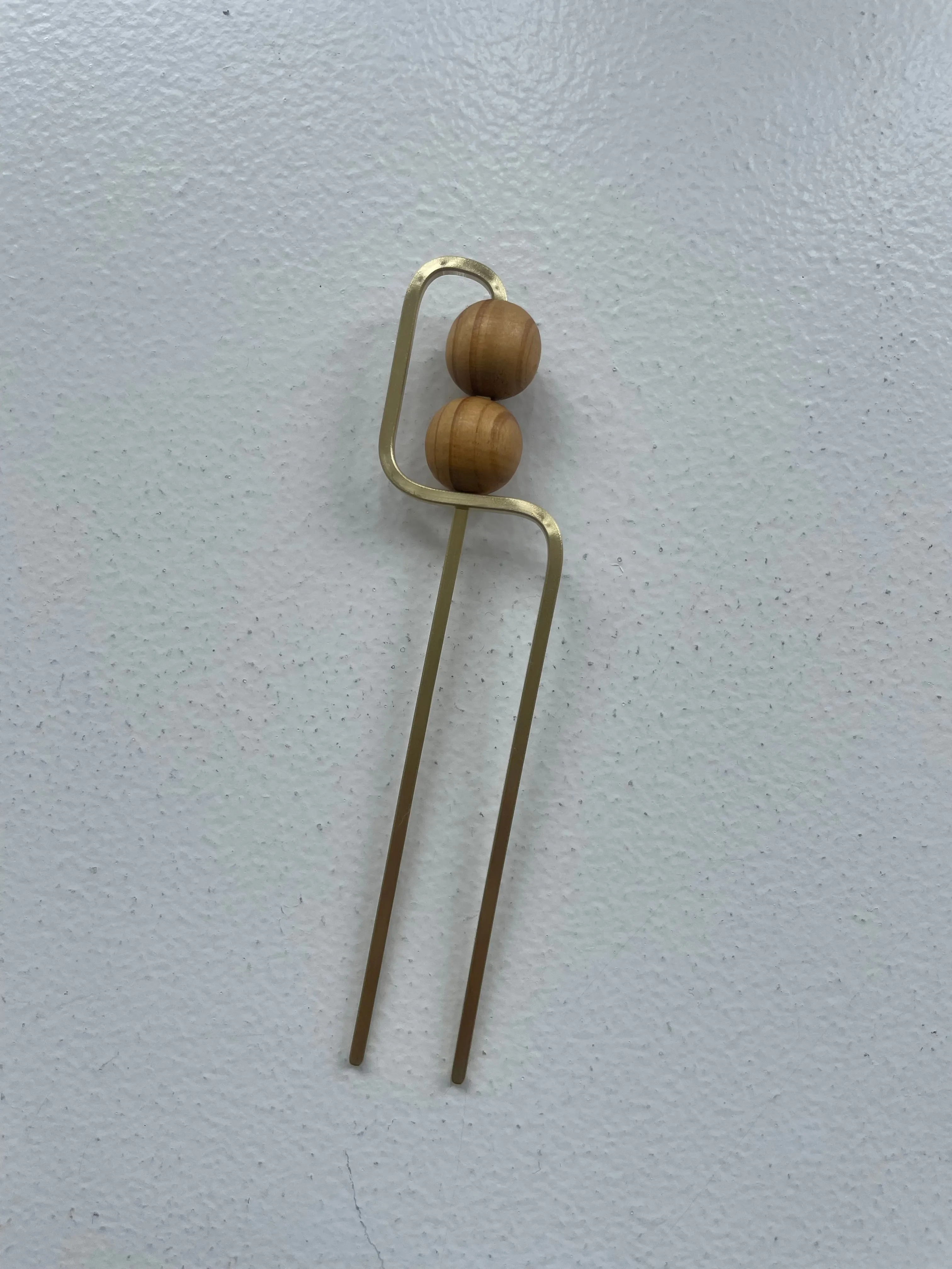 Sculpture Brass Hair Pins