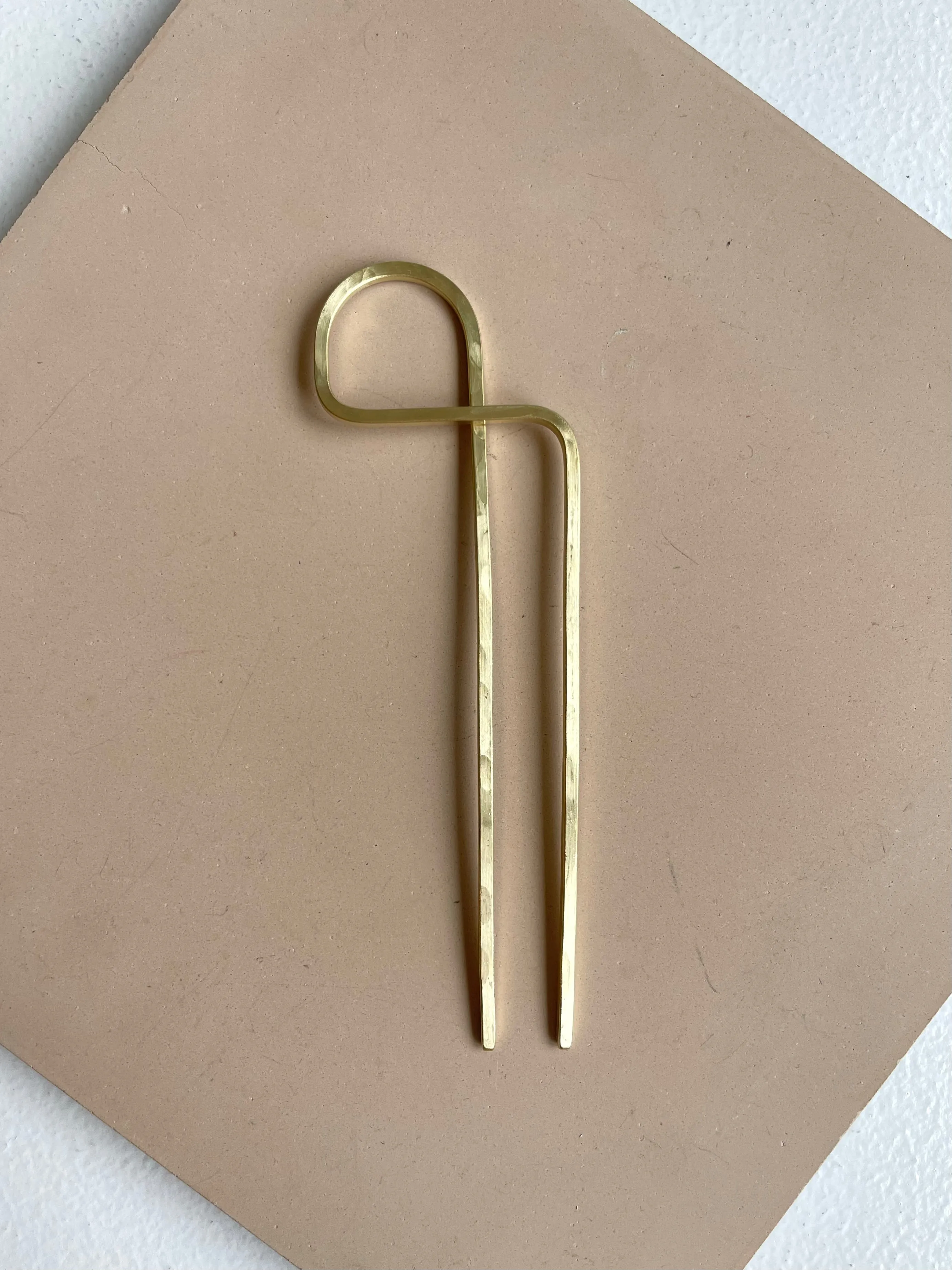 Sculpture Brass Hair Pins