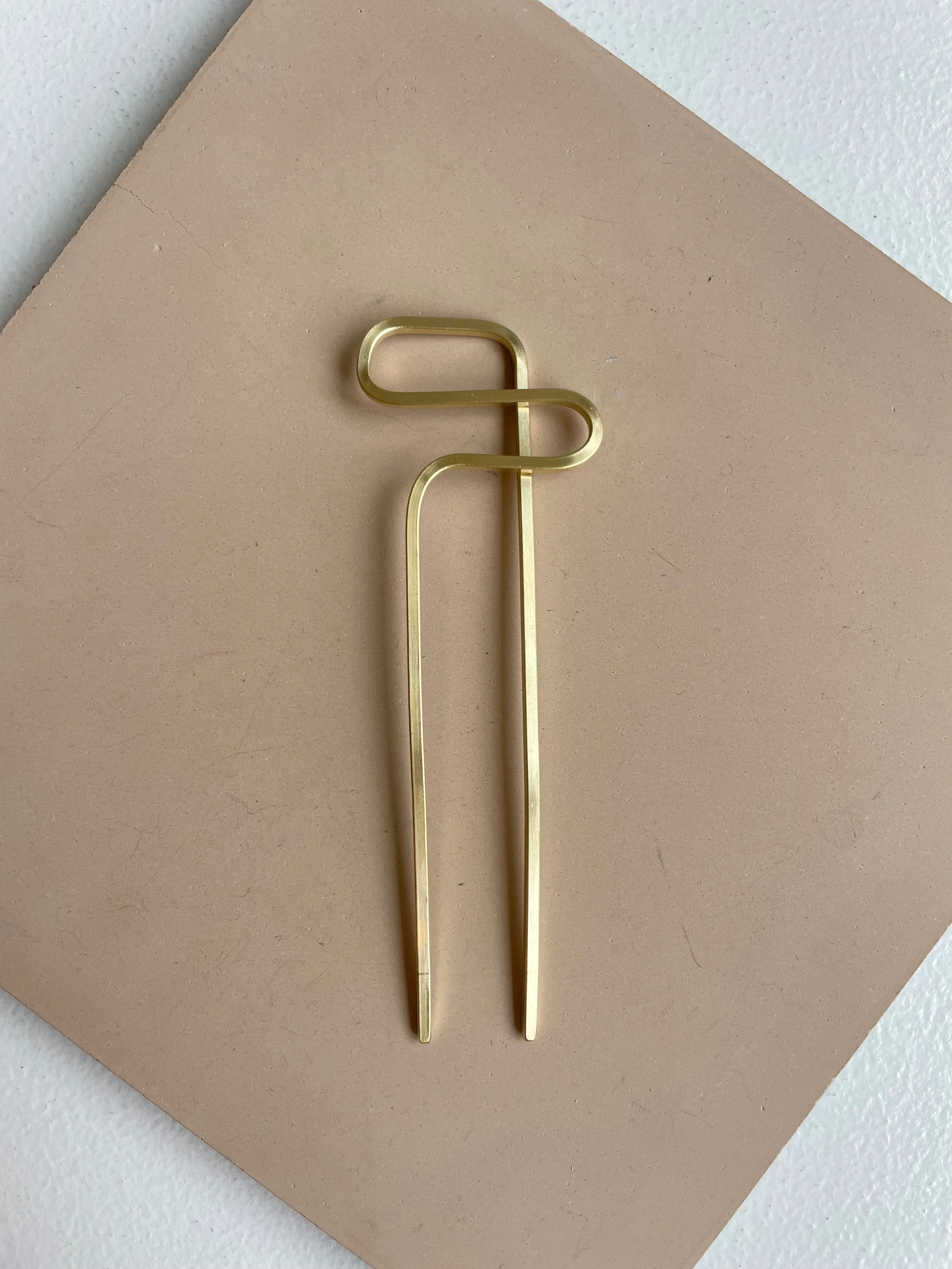 Sculpture Brass Hair Pins