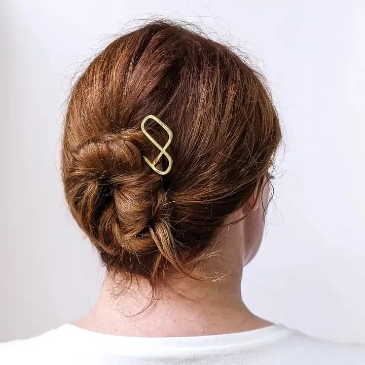 Sculpture Brass Hair Pins