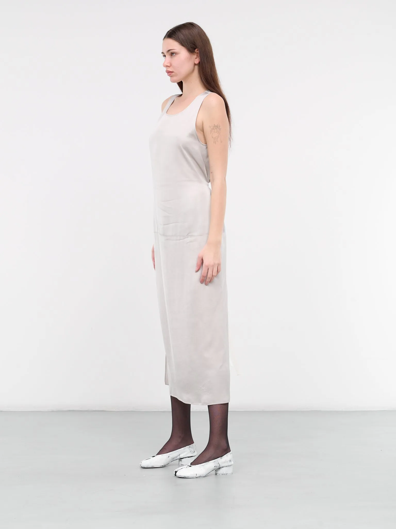 Self-Tie Maxi Dress (S62DA0028-S54450-GREY)