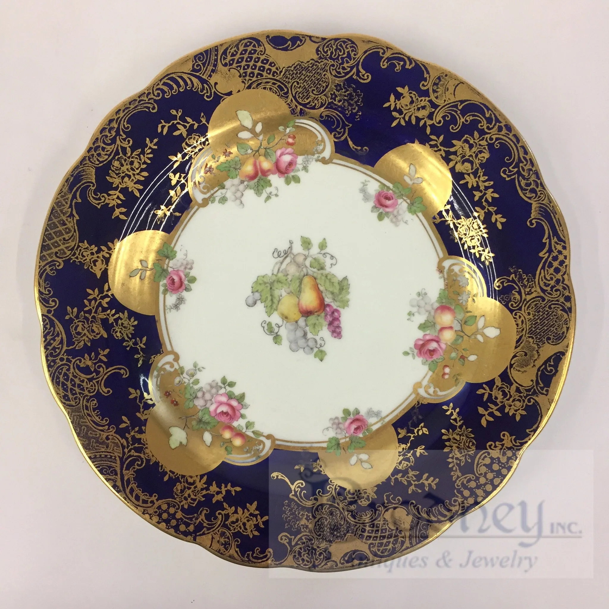 Set of 10 Aynsley Porcelain Plates