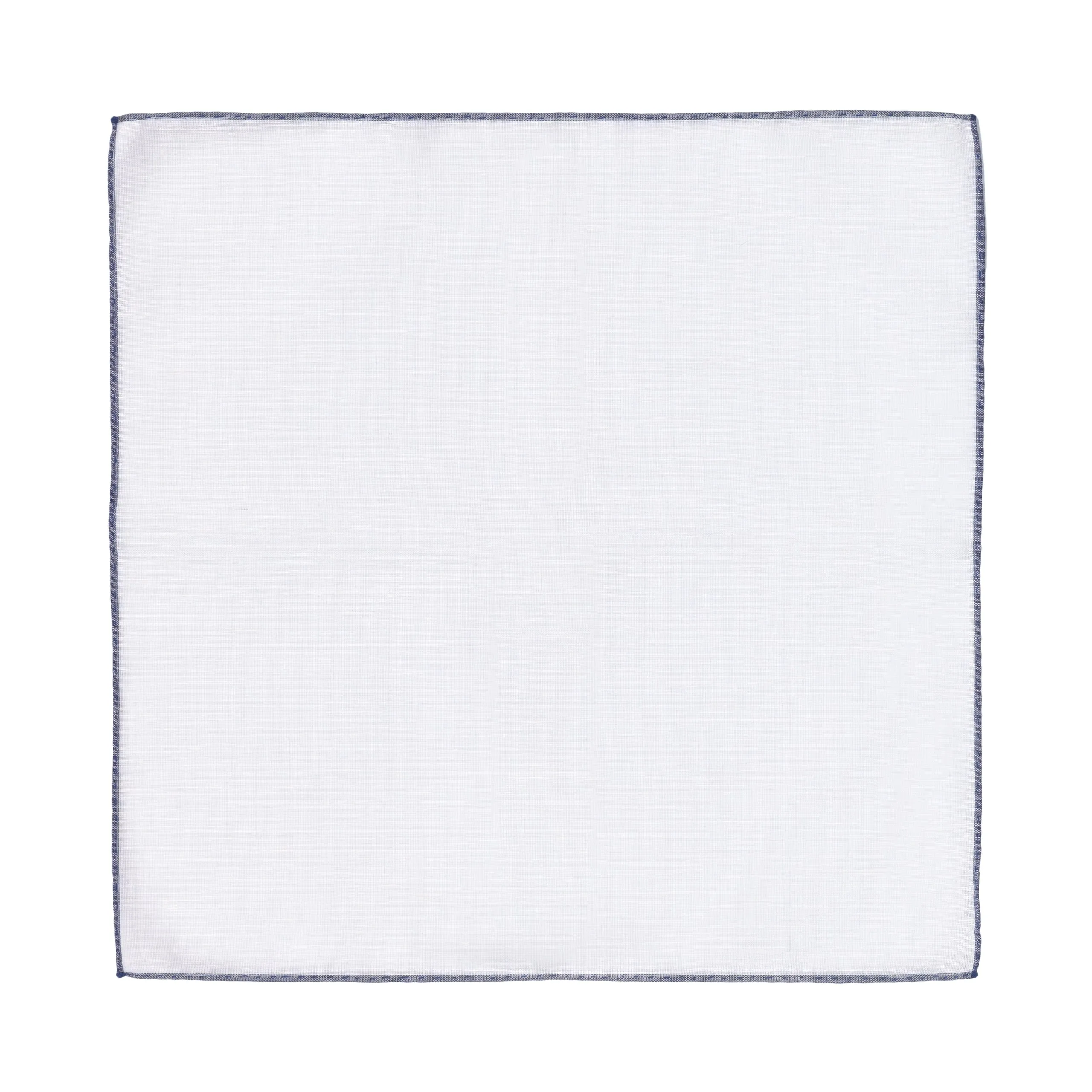  Simonnot Godard Cotton Blend Pocket Square in White