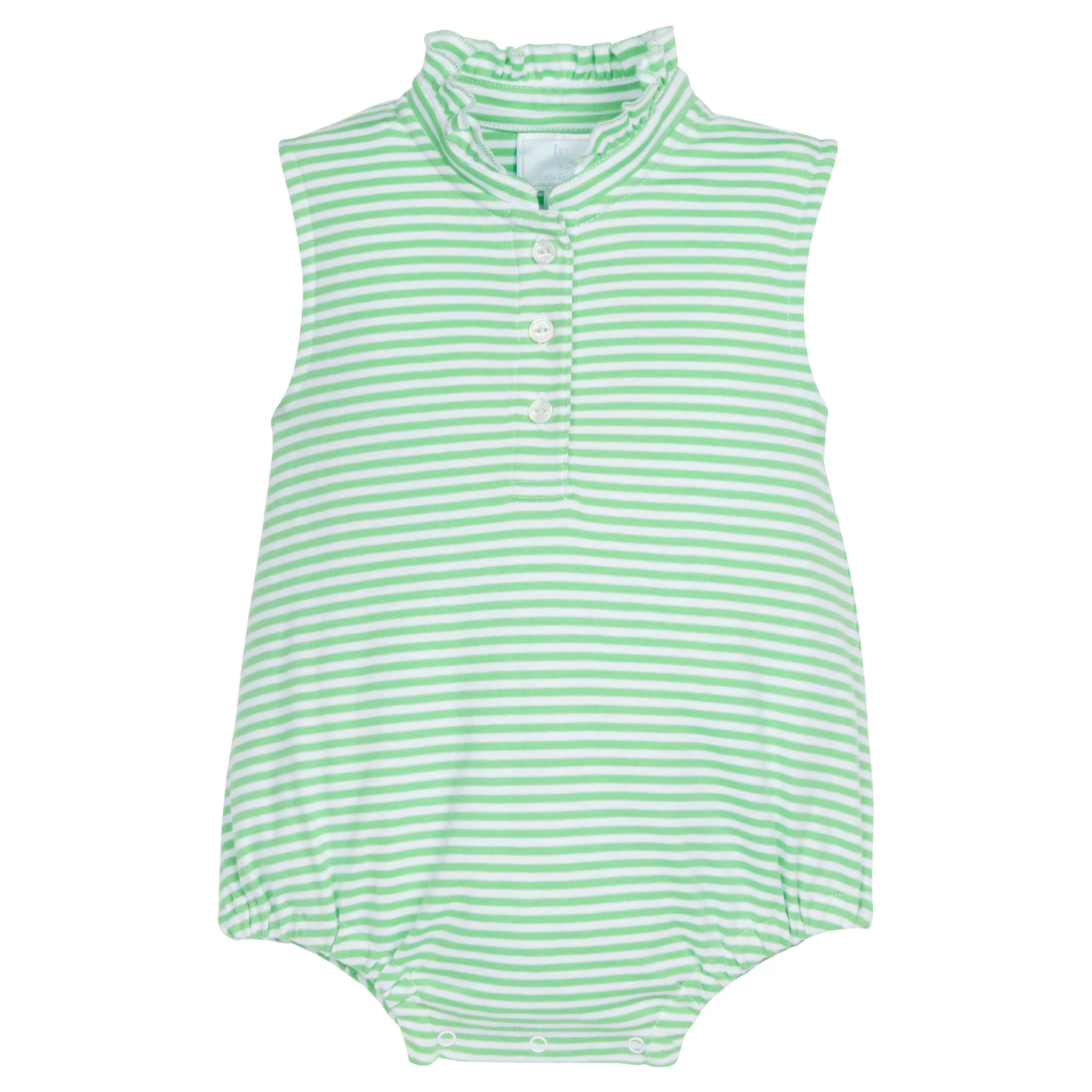 Sleeveless Hastings Bubble - Green Stripe