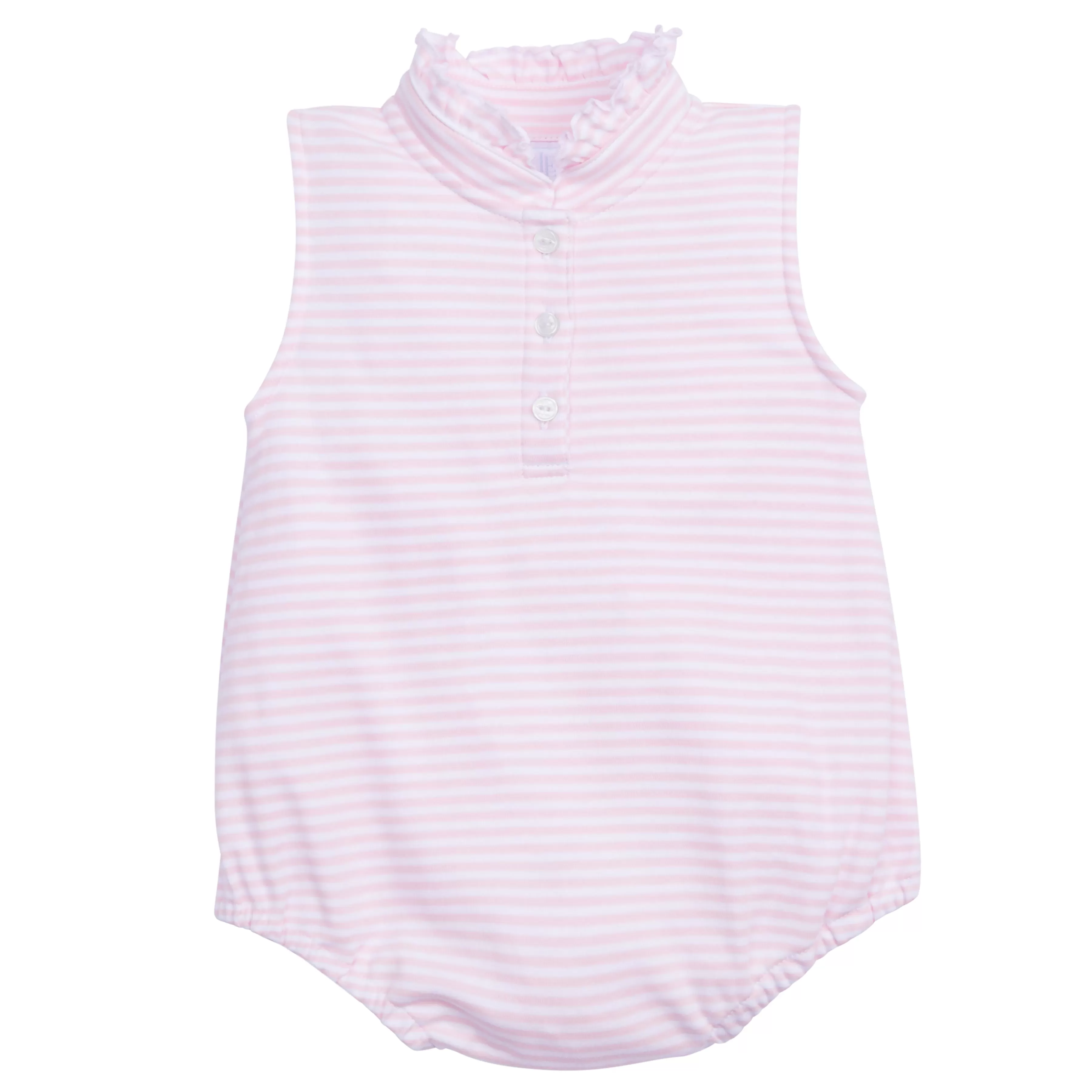 Sleeveless Hastings Bubble - Light Pink Stripe