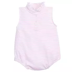 Sleeveless Hastings Bubble - Light Pink Stripe