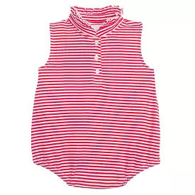 Sleeveless Hastings Bubble - Red Stripe