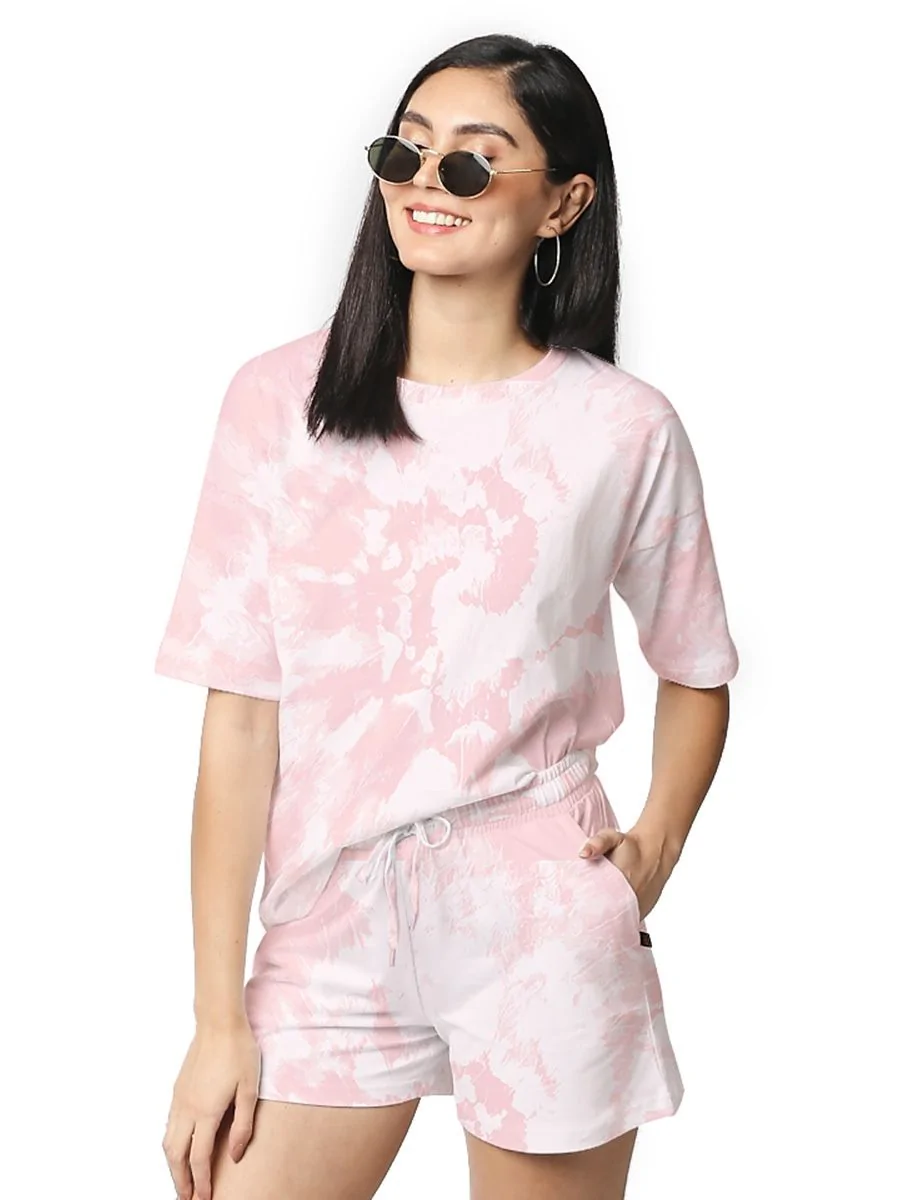 Soft Pink Tie Dye Co-Ord Set