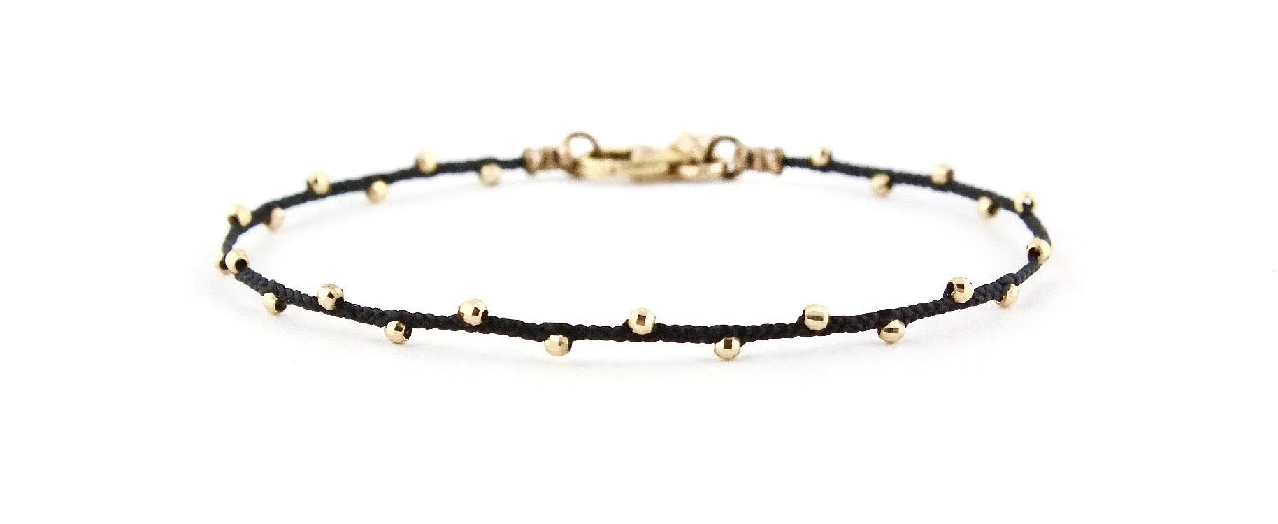 Sparkling Teenie Less is More Bracelet in 14k Gold