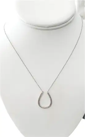 S.Row Designs Silver Pave Diamond Necklace