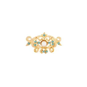 SUSAN CAPLAN VINTAGE 1980s vintage edwardian revival bar brooch -                         -                     -               