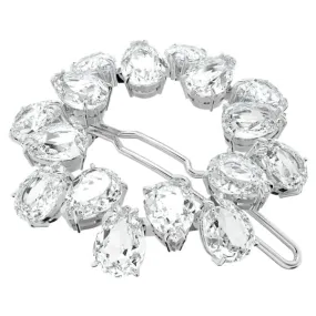 Swarovski Hair Clip Pear cut crystals White Rhodium plated