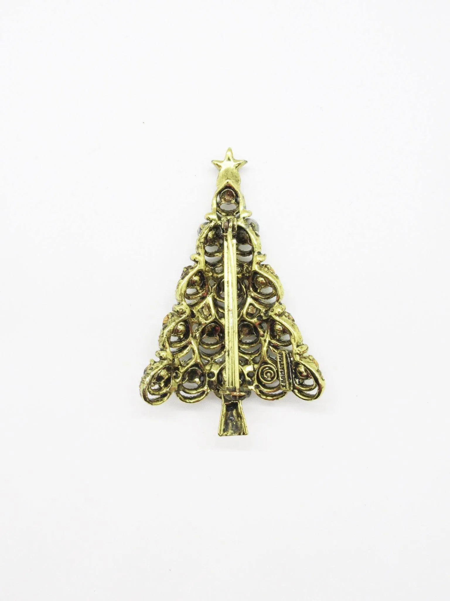 The Classic Hollycraft Christmas Tree Brooch!