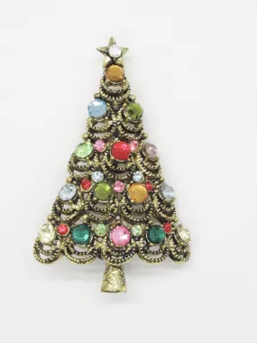 The Classic Hollycraft Christmas Tree Brooch!