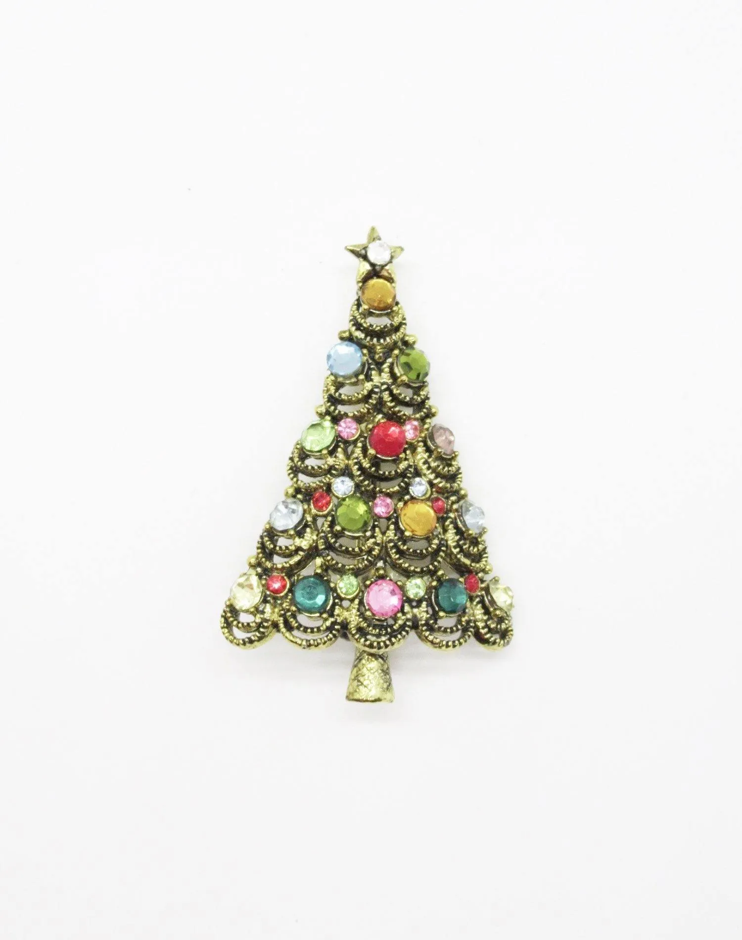 The Classic Hollycraft Christmas Tree Brooch!