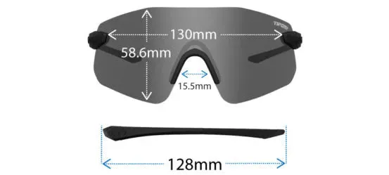 Tifosi Vogel SL Single Lens Sunglasses - Crystal Smoke