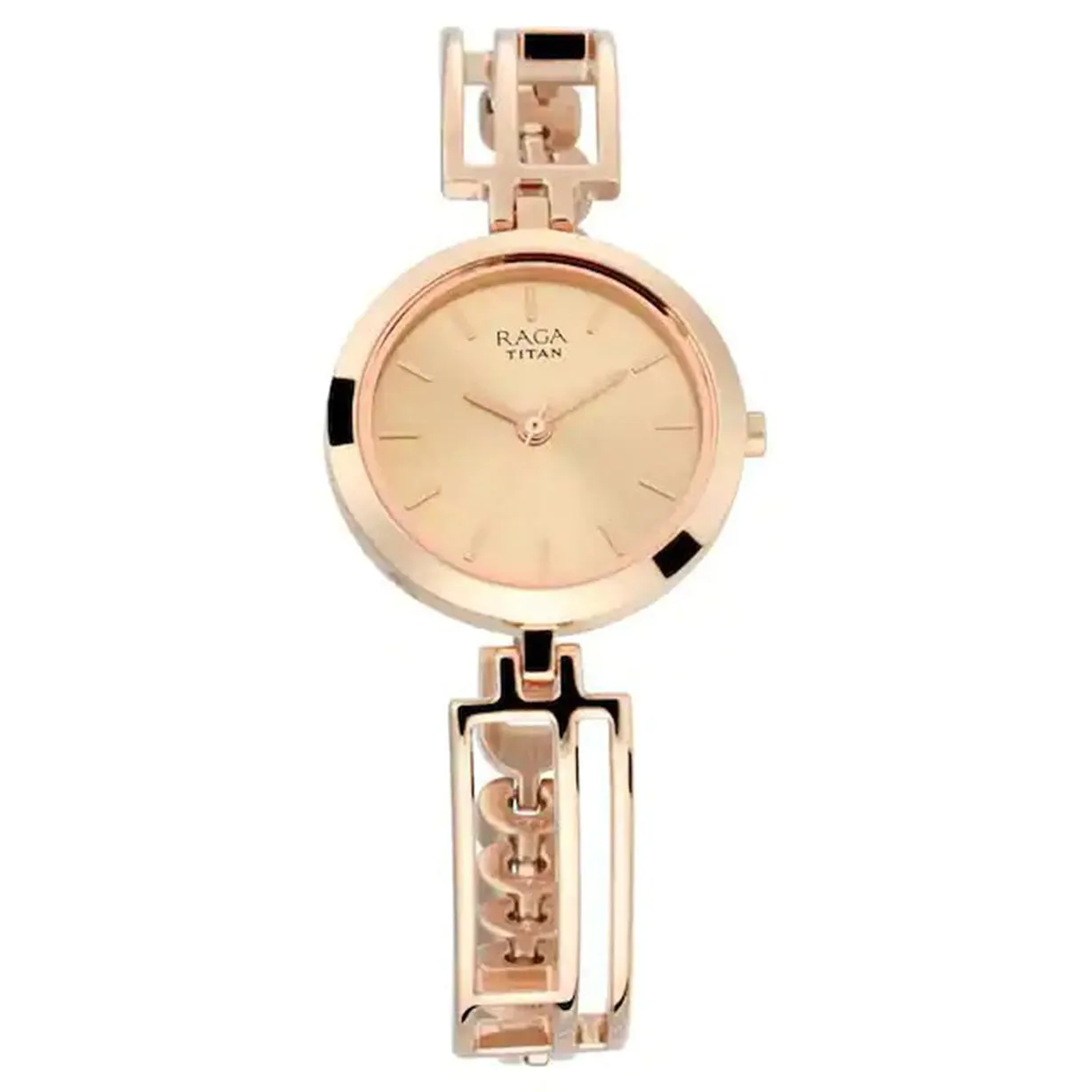 Titan Raga Viva Rose Gold Metal Strap women's watch