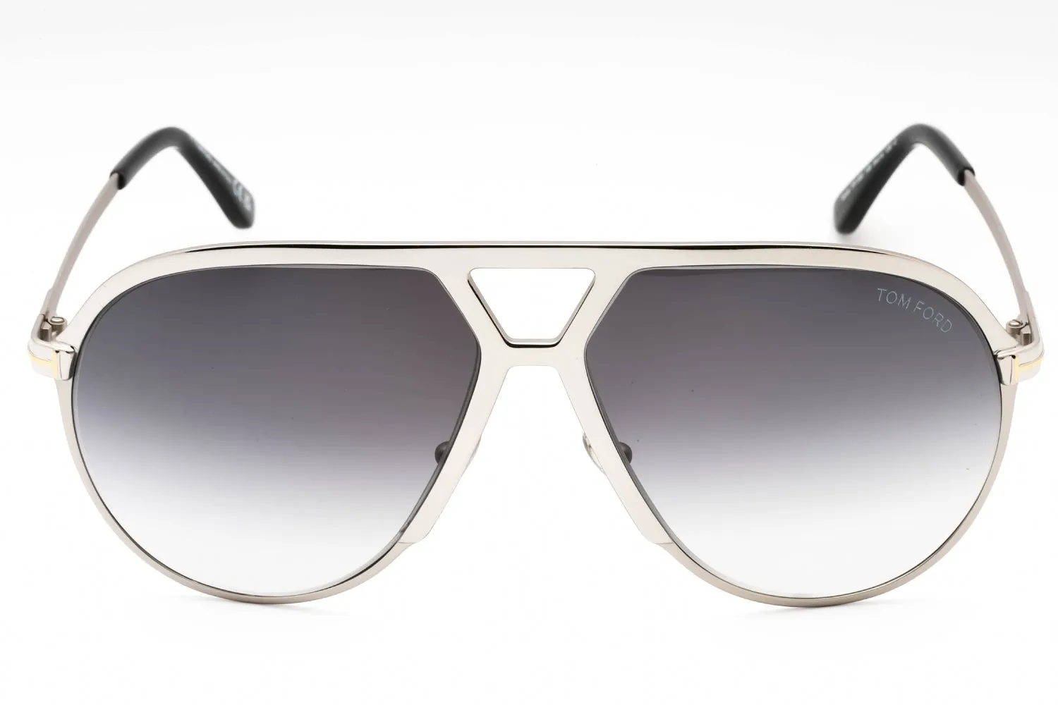 Tom Ford FT1060 Sunglasses shiny palladium / gradient smoke