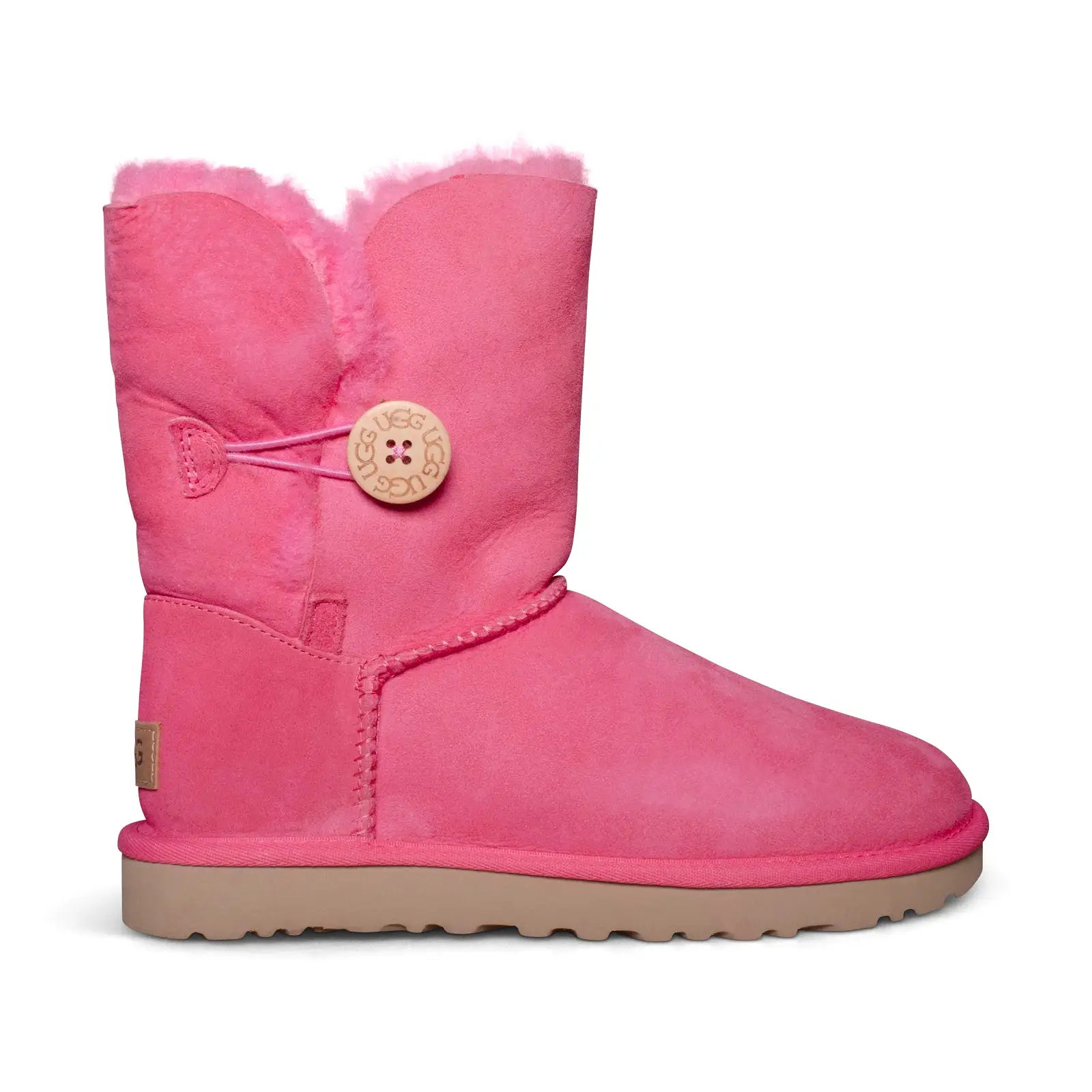 UGG Bailey Button II Pink Rose Boots - Women's