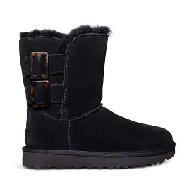 UGG Bailey Fashion Buckle Black Boots - Women's