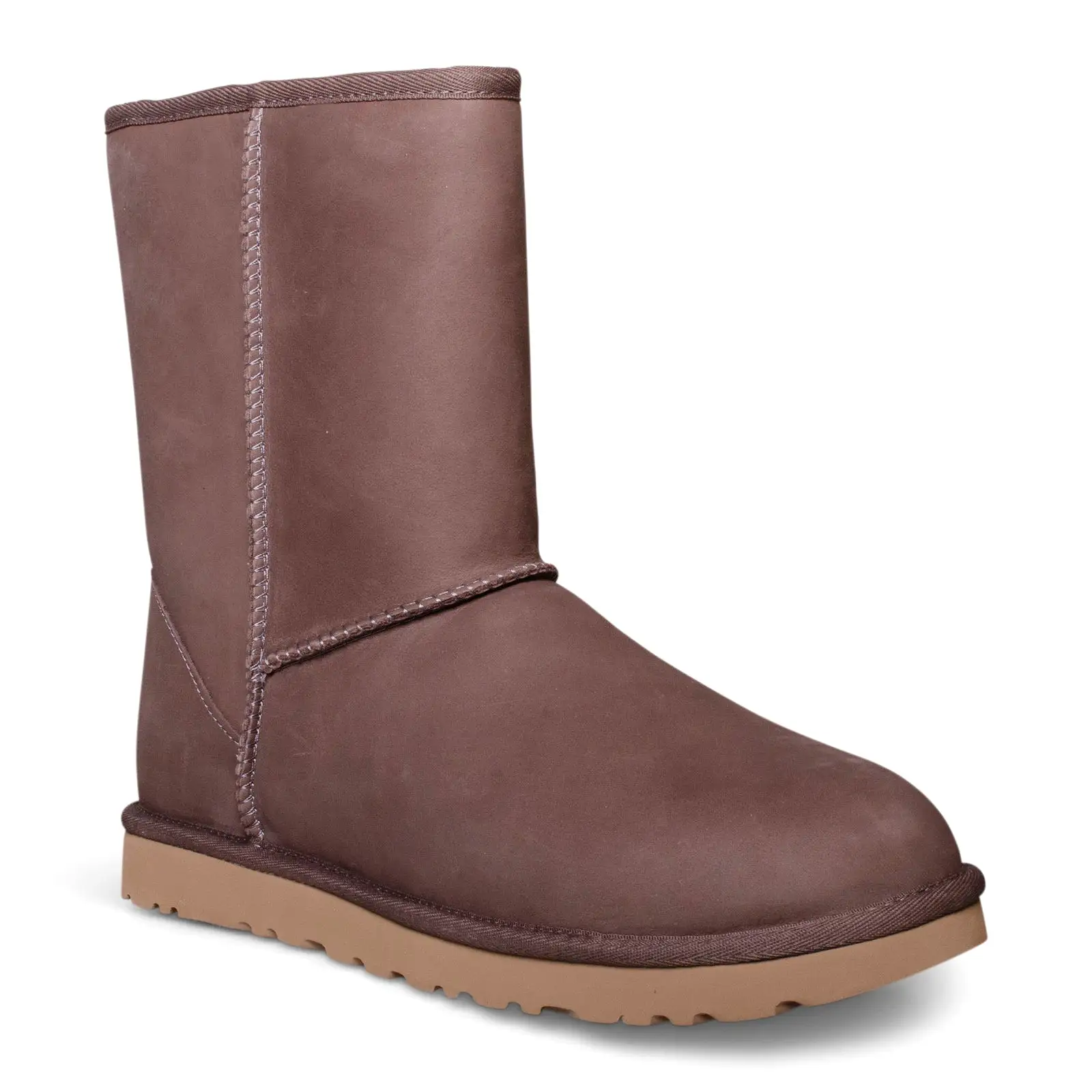 UGG Classic Short Leather Brownstone Boots - Women's