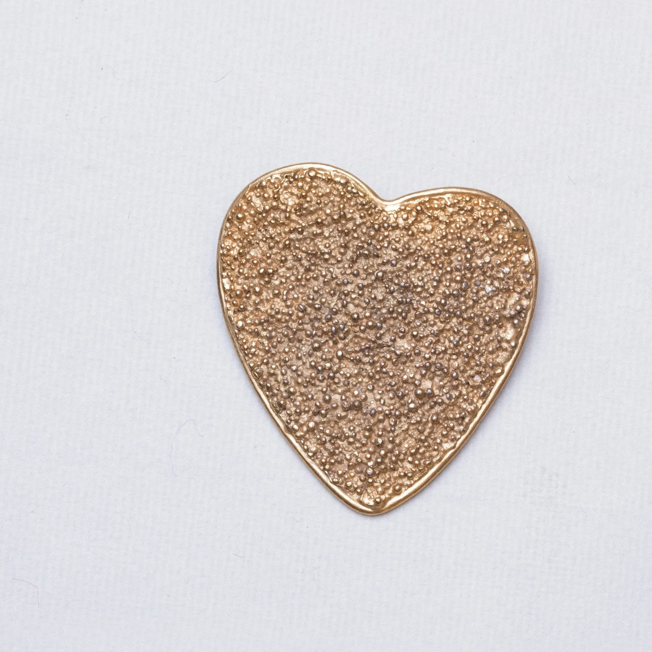 Vintage Gold Heart Brooch