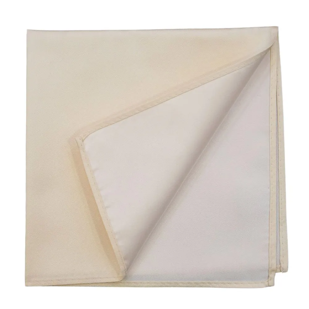 WARWICKS Silk Cream Pocket Square | Menswear Online