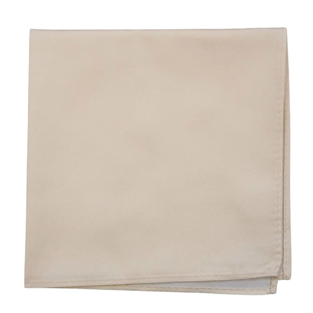 WARWICKS Silk Cream Pocket Square | Menswear Online