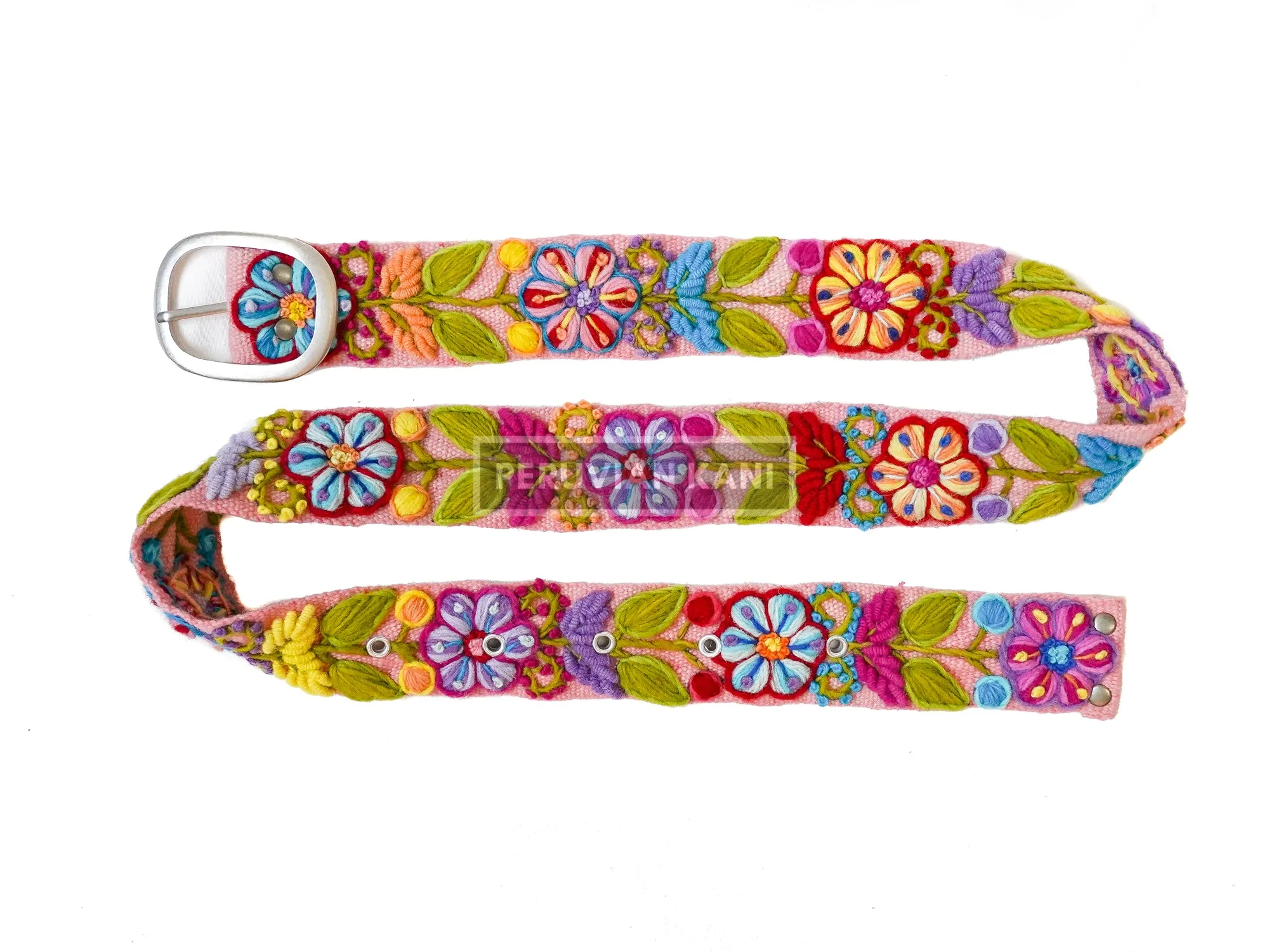 Wayta embroidered belt Melon