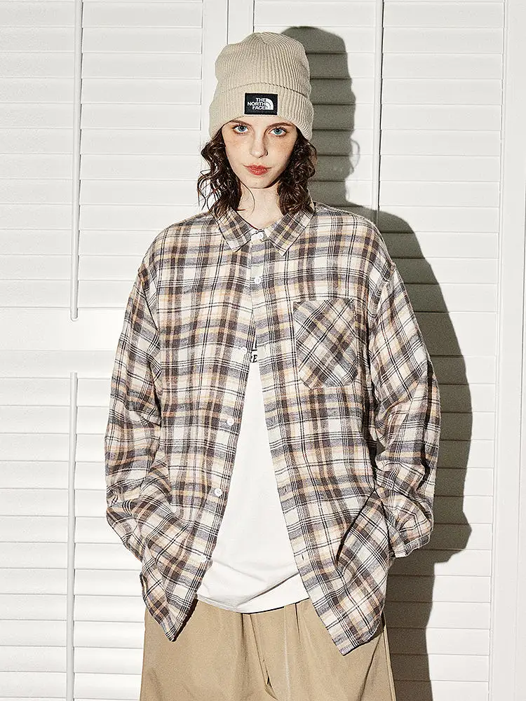 Womens Spring 2024 Plaid Over Size Shirts