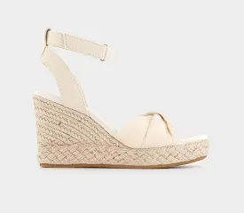 Womens Toms Marisela Wedge Sandals Natural Woven