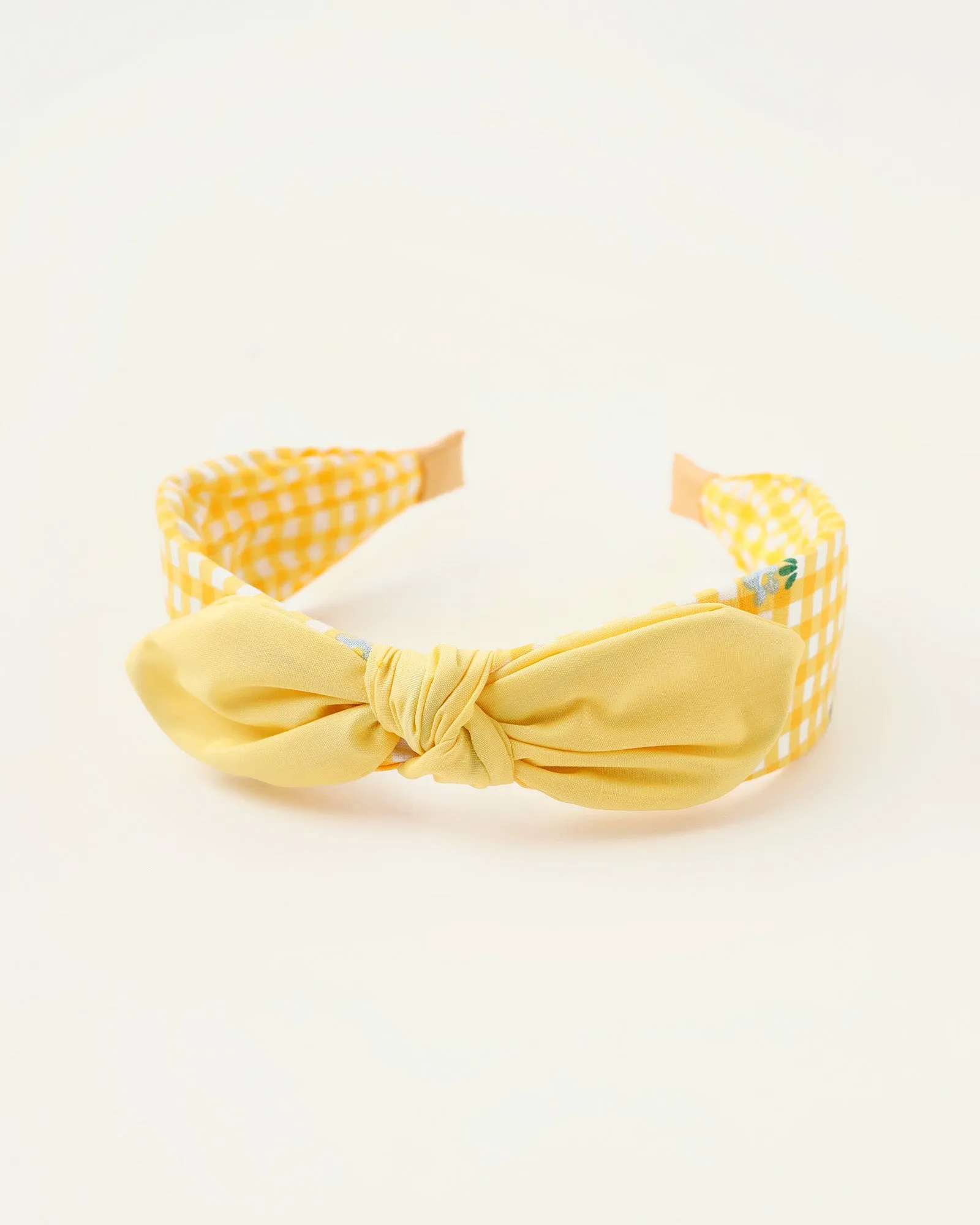 Yellow Check Headband